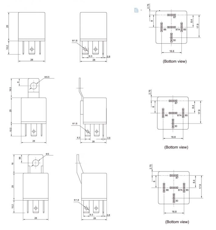 EXTERNAL DIMENSIONS